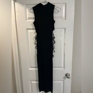 Maxi Dress with split sides and cut out pattern for hips